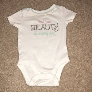 0-3 month girls onesie